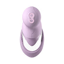 Fantasy For Her Veloura Touch Pleasure Pump Purple top view showing controls and sleek design for external stimulation.