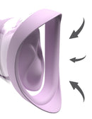 Fantasy For Her Veloura Touch Pleasure Pump Purple showing its design for targeted suction and vibration.