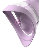 Fantasy For Her Veloura Touch Pleasure Pump Purple close-up showcasing its ergonomic design and targeted suction.