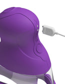 Fantasy For Her Veloura Touch G-spot Pleasure Pump Purple close-up showing charging port and design features.