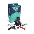 A Lover's Guide To Instant Vibes Couples Kit featuring playful accessories and pleasure products for sensory enjoyment.
