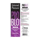 Problo Wild Mouthwatering Salivating Spray Sour Grape 1 Oz product label with ingredients and usage instructions.