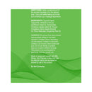 Holiday Massage Oil Yuletide Zest 4 Oz directions and ingredients information on a green background.