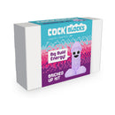 Cock Blocks Bricked Up 3D Penis Puzzle 3265 Pieces packaging with colorful design and playful text.