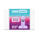 Cock Blocks Bricked Up 3D Penis Puzzle 3265 Pieces building kit packaging featuring a colorful design.