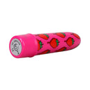 GoodHead Buzz Buddies 5 Inch Multi-Speed Vibe Strawberries in vibrant pink with strawberry design.