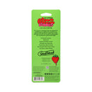 GoodHead Buzz Buddies 5 Inch Multi-Speed Vibe Strawberries product packaging highlighting features and specifications.
