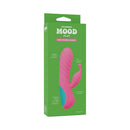 Mood Play Mini Power Rabbit Pink vibrator packaging showcasing sleek design and features.