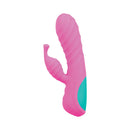Mood Play Mini Power Rabbit Pink compact dual-stimulation vibrator for internal and external pleasure.