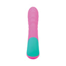 Mood Play Mini Power Rabbit Pink compact dual-stimulation vibrator with a pink design for pleasure.