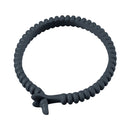 Dorcel Adjust Pleasure Silicone Cock Ring in dark silicone material for adjustable fit and enhanced pleasure.