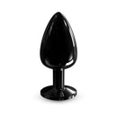 Dorcel Diamond Butt Plug Black Large featuring a sleek, shiny design for enhanced pleasure and sturdy base.
