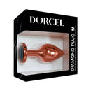Dorcel Diamond Anal Plug Rose Gold Medium in elegant packaging, showcasing its jewel-inspired design.