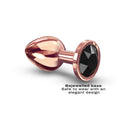 Dorcel Diamond Anal Plug Rose Gold Medium showcasing a bejeweled base with an elegant design.