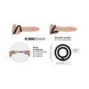 Dorcel Dual Ring Double Cock Ring illustration showcasing pleasure-enhancing design for men and couples.