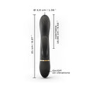 Dorcel Glam Rabbit Dual Stimulation Vibrator dimensions and features with 10 vibration settings.