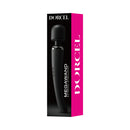 Dorcel Megawand Rechargeable Wand Massager Black in sleek packaging, featuring external stimulation design.