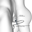 Illustration showing Dorcel Power Clit Plus Vibrating Cockring for enhanced shared pleasure and clitoral stimulation.