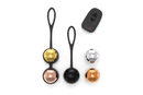 Dorcel Training Balls Kegel Exerciser featuring metallic balls and remote control for pelvic floor training.