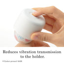 Tenga Iroha Temari Hana Clitoral Vibrator reduces vibration transmission to the holder.