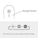 Tenga Iroha Mai Tsuru HapticWave Vibrator strength button and vibration settings illustration