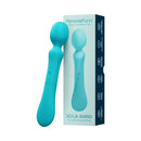 Femmefunn Solia Wand Vibrator Turquoise with packaging, designed for full-body pleasure and comfort.