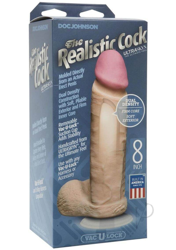 Ultra Realistic Cock 8 Ur3 White-0
