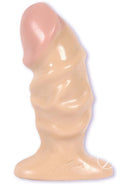 Large Raging Hard-Ons Butt Plug with lifelike shape, pronounced veins, and pink phallic tip for intense pleasure