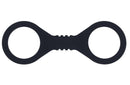 Sex & Mischief Shadow Silicone Cuffs Small Black for seductive restraint and comfort.