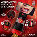 JOCK Blow Job Sucking Licking & Vibrating Masturbator with automatic sucking and licking features showcased.