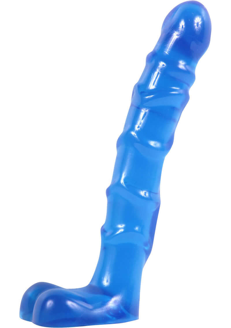 Raging Hardons 7 Ballsy Blue realistic anal pleasure toy with ballsy design and texture.