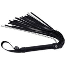 Sex & Mischief Shadow Chain Flogger with faux leather falls and chain accents for impactful play.