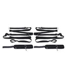 Sex & Mischief Anywhere You Dare Bondage Restraint System featuring adjustable straps and clips for versatile use.