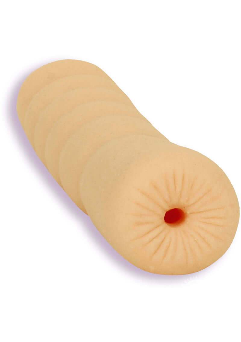 ULTRASKYN ABS Plastic masturbator in ass shape for on-the-go pleasure, phthalate-free and body-safe, made in America.