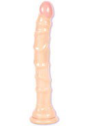Raging Hard-Ons Slimline Ultimate Tool Dildo 8 inch Vanilla featuring a smooth design for anal pleasure.