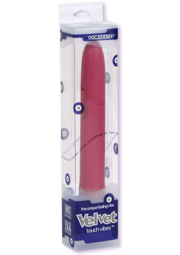 Velvet Touch Vibe in packaging, showcasing its soft, silky texture and luxurious design for ultimate pleasure.