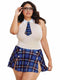 SCHOOL GIRL TEASE DMD WHITE BLUE QUEEN-1