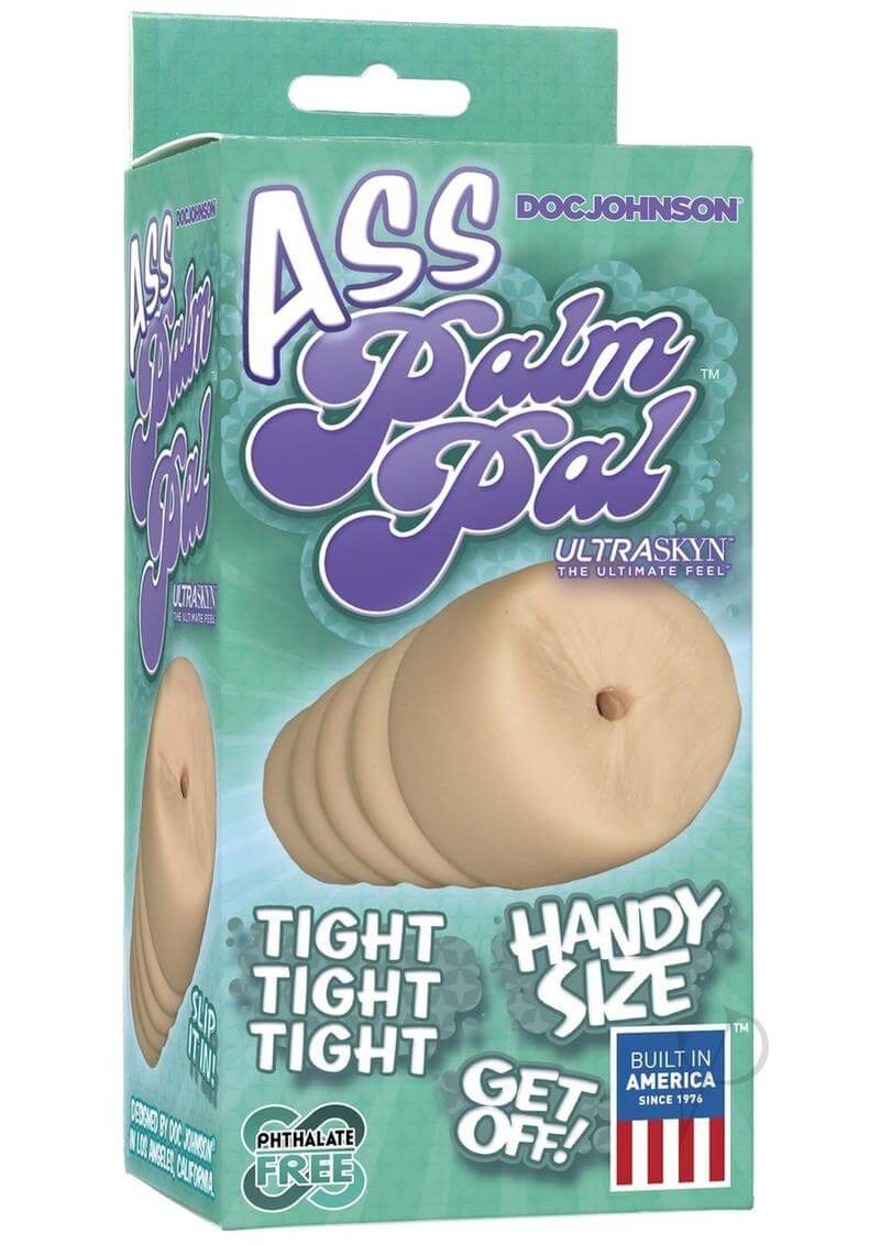 Palm Pal White ULTRASKYN Ass Masturbator Packaging - Lifelike Experience for Realistic Pleasure