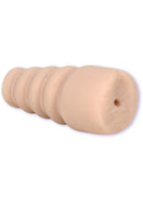 Palm Pals lifelike white ULTRASKYN masturbator, designed for an authentic intimate experience, showcasing the detailed texture and structure.