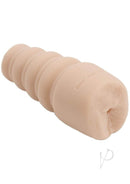Palm Pal White UR3 Ass Masturbator crafted from ULTRASKYNABS for lifelike experience