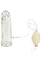 Clear P3 Penis Pump with patented quick-disconnect valve and bulb-operated vacuum for enhanced performance and increased stamina.