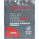 Dynamo Wellness Maximum Strength Delay Wipe 7.5% 144ct Bowl individual wipe packet with maximum strength formula