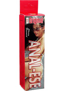 Anal-Ese Desensitizing Anal Cream Cherry 0.5 Oz packaging featuring a model enjoying a sunny day.