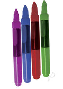 Play Pens Edible Body Paint Brushes 4 Delicious Flavors colorful assortment of edible ink pens.