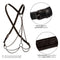 Euphoria Collection Multi Chain Harness with adjustable cross back design, featuring soft vegan leather and secure buckle closures