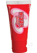 Liquid Virgin Strawberry Water Based Lubricant 1 Ounce tube for enhanced intimacy and sensation.