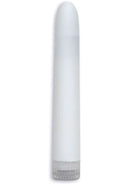 White Nights 7 Velvet Touch Vibrator in pristine Snow White, waterproof and multi-speed, offering classic elegance with a modern twist