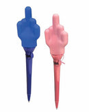 Fucks I Have To Give Flying Fuck Pen 12-Piece Display featuring blue and pink flying middle finger pens.