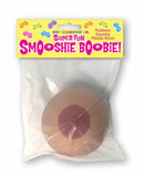 Super Fun Smooshie Boobie Squishy Mallow Boob in packaging, featuring a rubbery, squishy design for stress relief.
