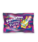 Fuck You You Fucking Fuck Candy 3 Oz Bag with colorful finger-shaped hard candies